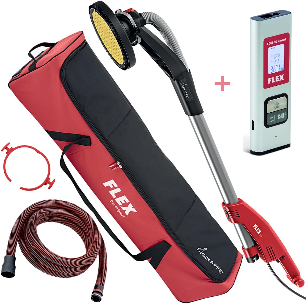 FLEX Langhalsschleifer Giraffe GE 7 MH X SH Exzenterschleifkopf Schlauch 494.550 + ADM 30