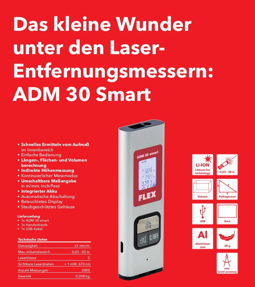 FLEX Langhalsschleifer Giraffe GE 7 MH X SH Exzenterschleifkopf Schlauch 494.550 + ADM 30 – Bild 18