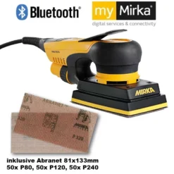 MIRKA Schwingschleifer DEOS 353CV 3mm Hub 81x133mm + Abranet MID3530201