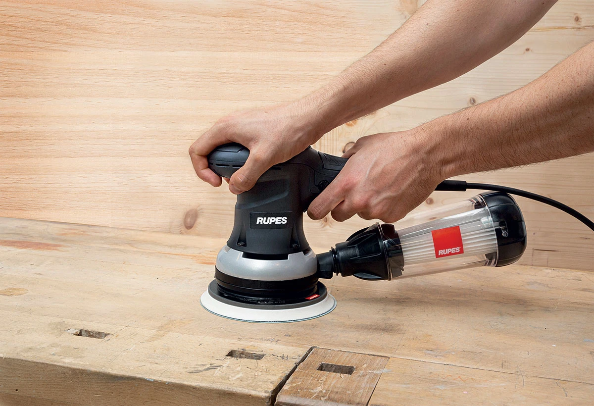 RUPES Einhand Exzenterschleifer Mit 5mm Ø 150mm + Filter ER305TE – Bild 5