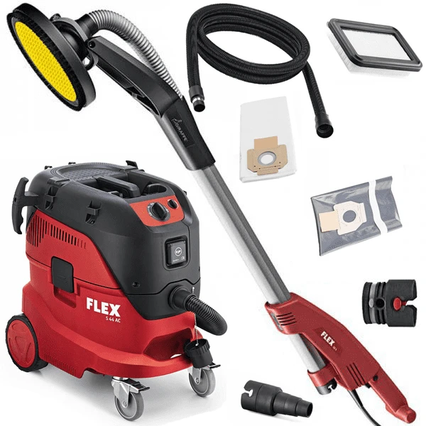 FLEX Giraffe GE 5 R Langhalsschleifer + Sicherheitssauger Sauger S44 + Zubehör