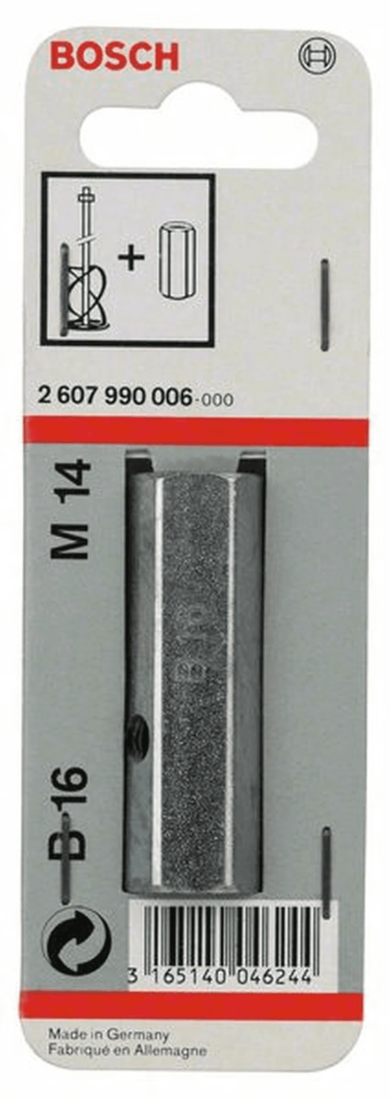 Bosch Adapter Für Rührkörbe Länge: 60 Mm Mit Innenkonus B 16 2607990006