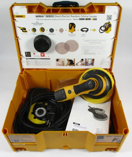 Mirka Exzenterschleifer DEROS 5650CV 125/150mm + Mirka Schleifpapier K240, K320, K400 – Bild 2