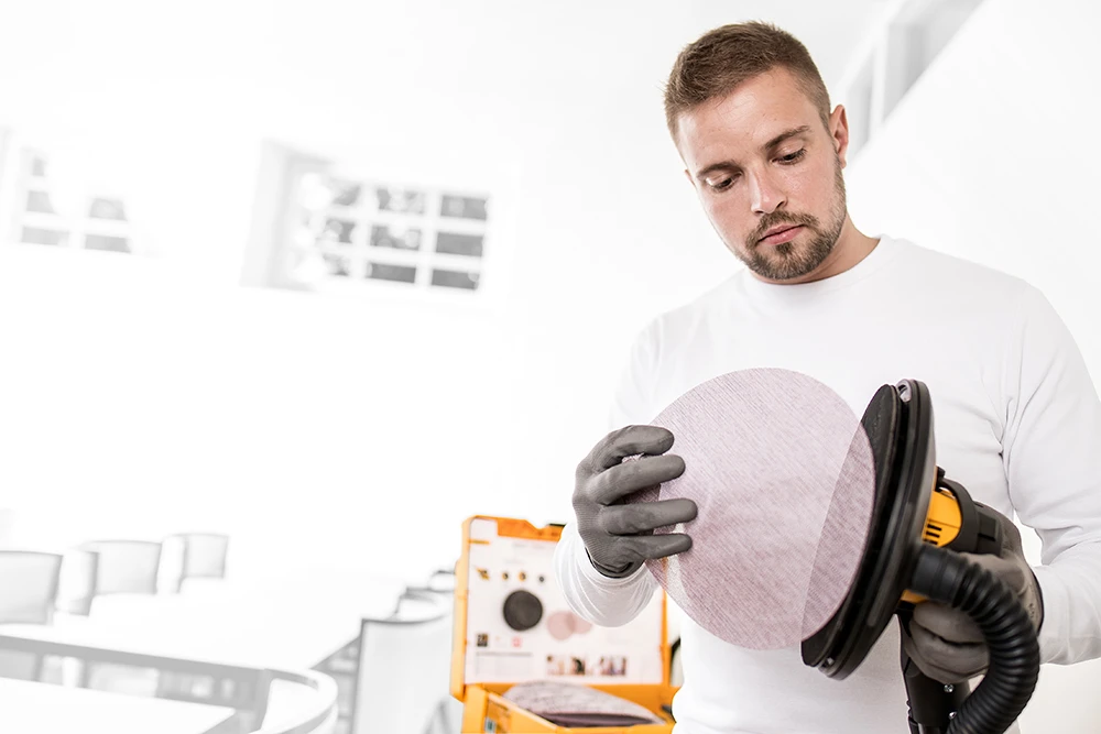 MIRKA LEROS Wand Deckenschleifer MIW9502022BA + 35x Abranet Schleifscheiben 225 Mm – Bild 20