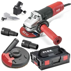 FLEX 125mm Winkelschleifer LE 14-11 L-BOXX AbsaugSet 457.469