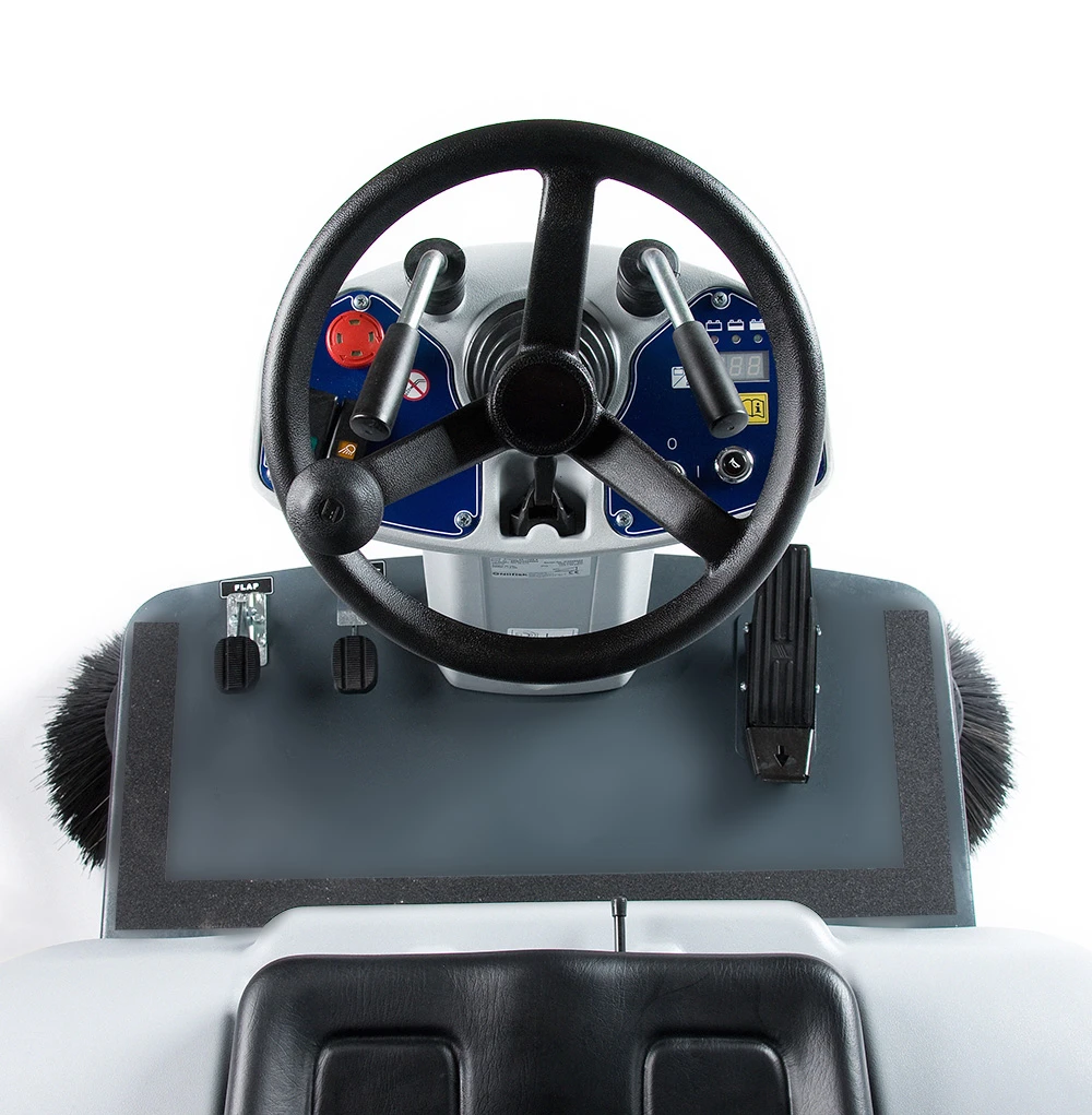 NILFISK SR 1101 B SR1101 Aufsitz Kehrmaschine + 4x Akku 1x Ladegerät 2x Kehrbesen 9084310010 – Bild 12