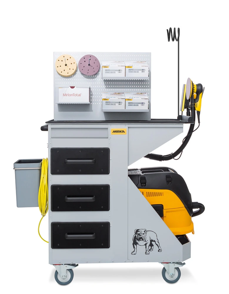 MIRKA Smart Cart III 3 + DEROS 150mm 5mm Hub + Sauger 1230 L PC KIT1811ARMDE – Bild 2