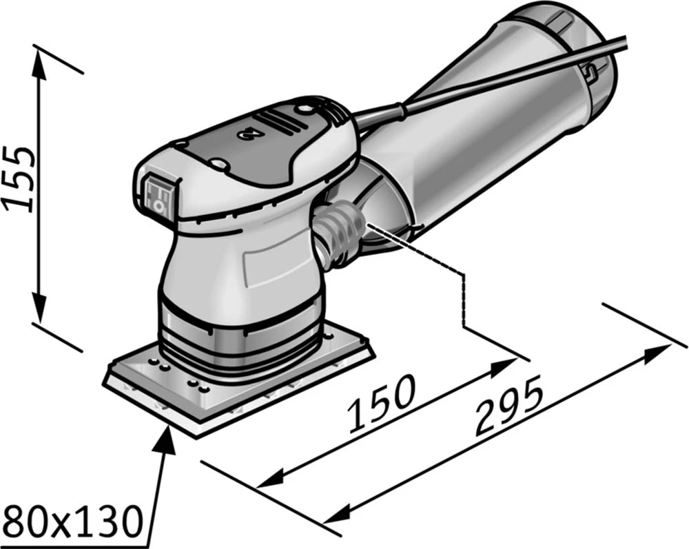 FLEX Schwingschleifer 80x130mm OSE 80 2 Klett 200W 429.821 – Bild 2