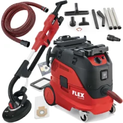 FLEX Giraffe WST 700 VV Vario + Sicherheitssauger VCE 33 L AC Langhalsschleifer Im Set