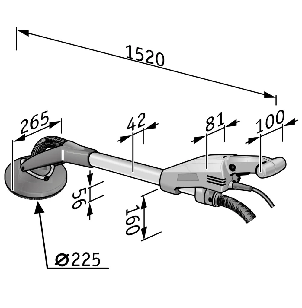 FLEX Giraffe Langhalsschleifer GE 5 + Sicherheitssauger VCE 33 L AC Im Set 405884 444111 – Bild 5