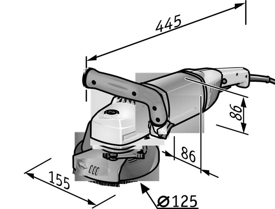 FLEX 125mm Sanierungsschleifer LD 18 7 125 R 408.611 Kit Thermo Jet 1800W Koffer – Bild 2