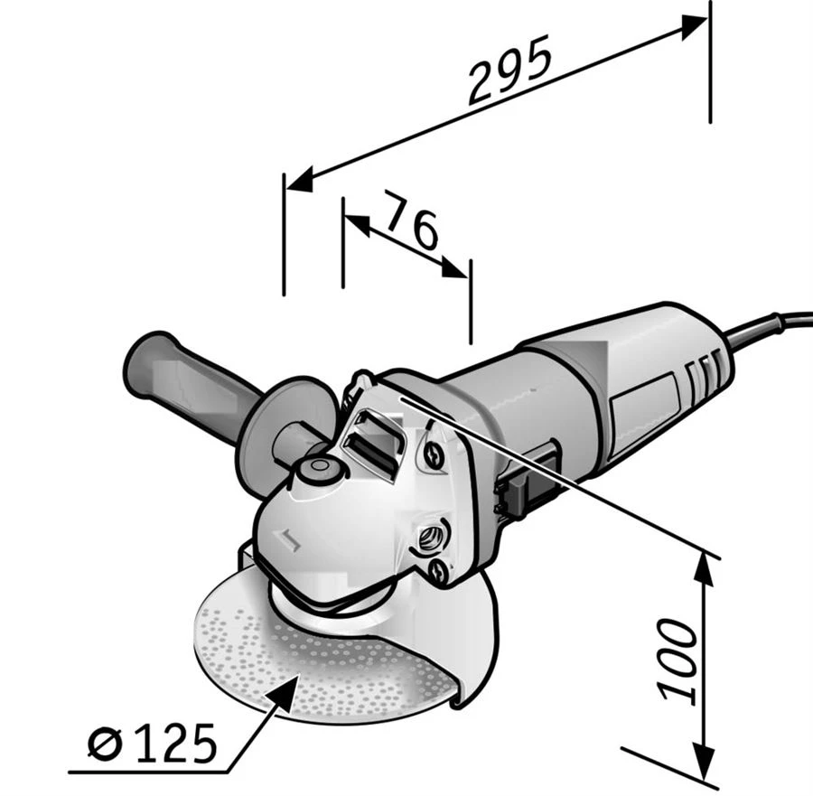 FLEX 125mm Winkelschleifer L 10-10 1010W 437980 – Bild 2
