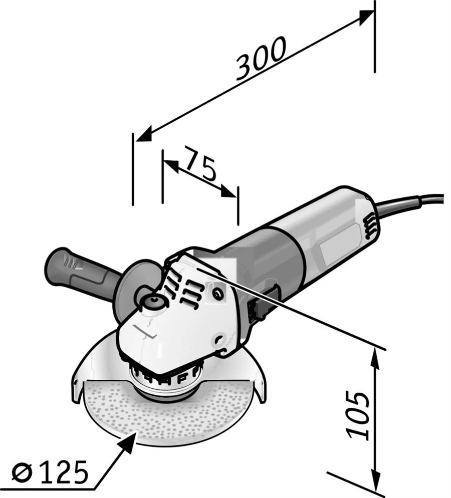 FLEX 125mm Winkelschleifer L 8-11 125 800 Watt + Handgriff 458.333 Jetzt 492531 – Bild 2