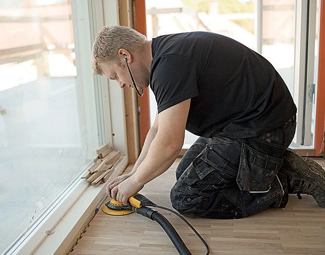 Mirka Exzenterschleifer DEROS 5650CV 125/150mm + Mirka Schleifpapier K240, K320, K400 – Bild 10