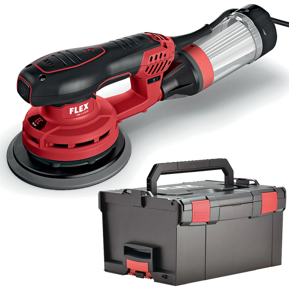 FLEX Elektro Exzenterschleifer ORE 3 150 EC Set 3mm Hub 486.809 L-BOXX