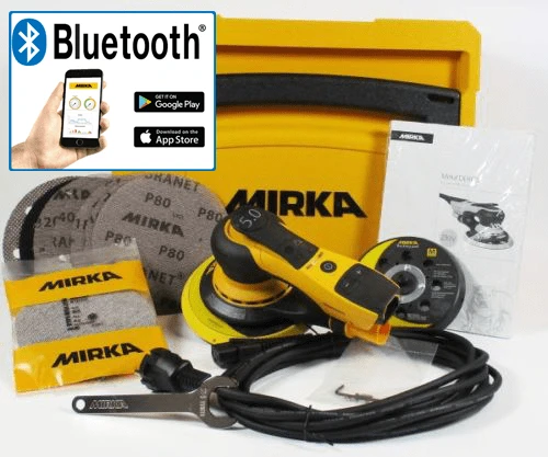 Mirka Exzenterschleifer DEROS 5650CV 125/150mm + Mirka Schleifpapier K240, K320, K400 – Bild 7